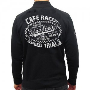 Dragstrip Kustom. Men`s Cafe Racer Moto Jersey Speed Trials